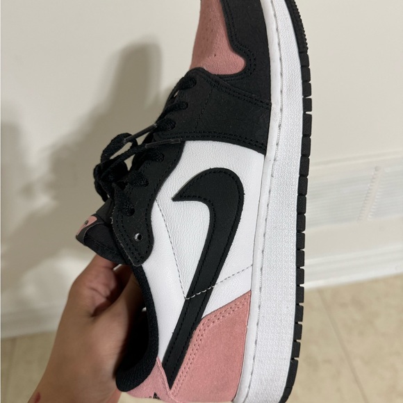 Nike Air Jordan Low Black and Pink Sneakers - Picture 3 of 4